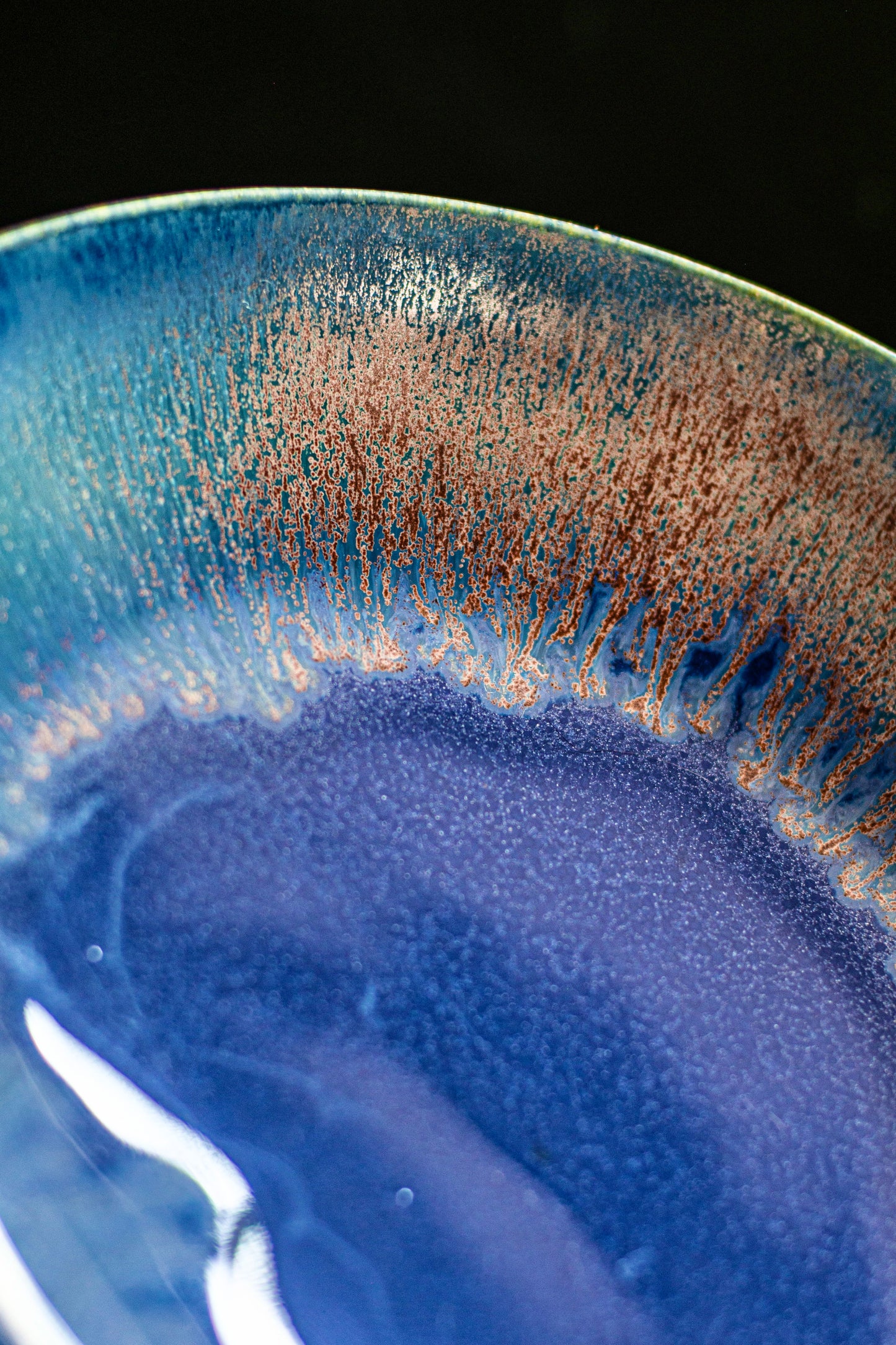 Large serving platter / blue