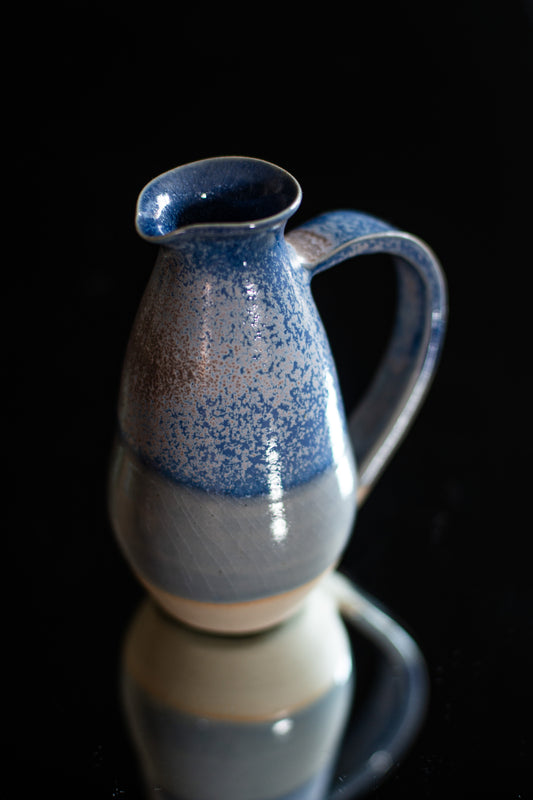 Celestial blue milk jug