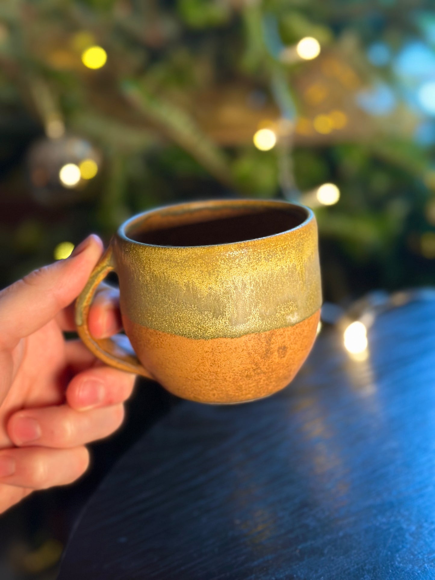Autumn mug with handle