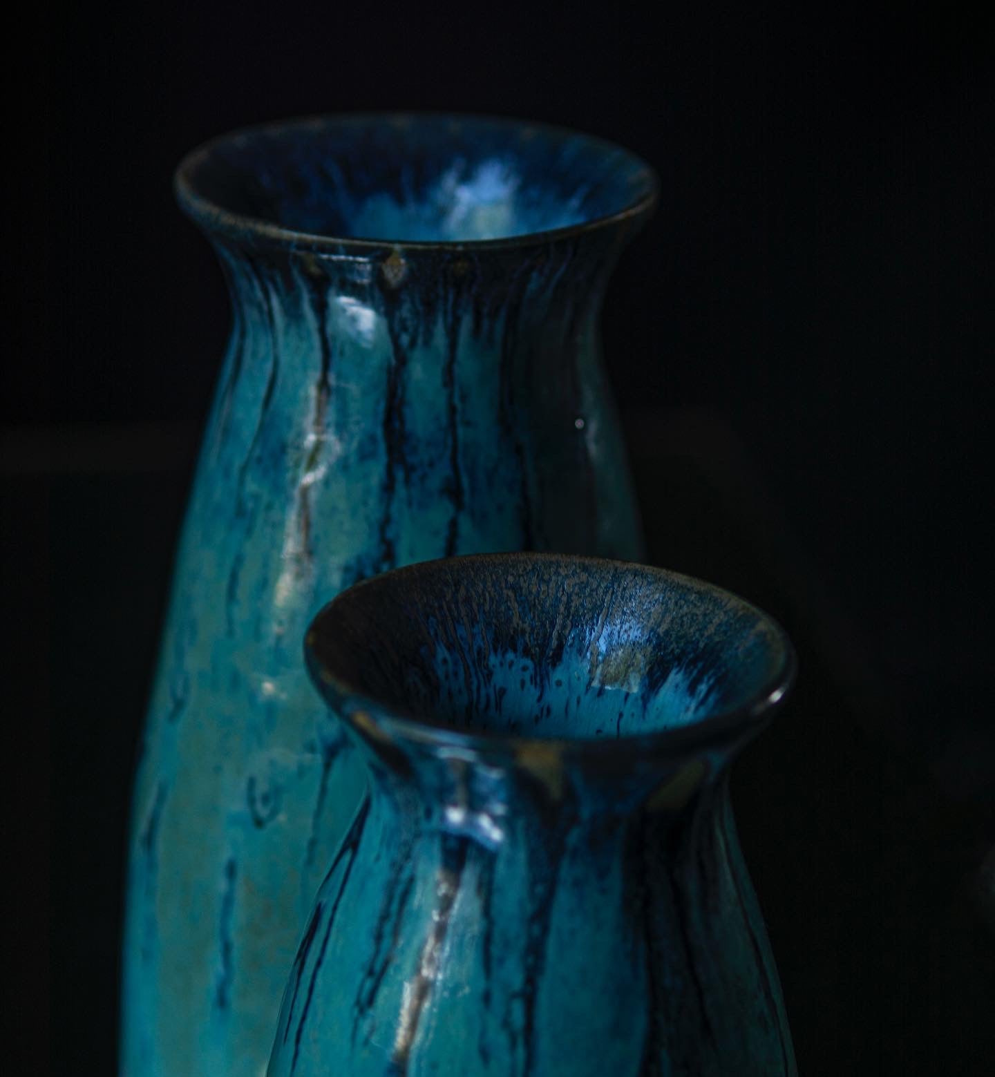 EXTRA LARGE turquoise flower vase