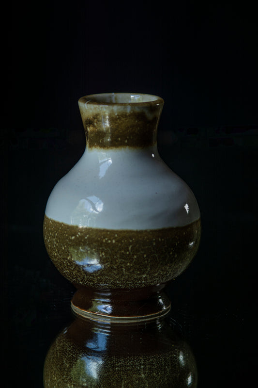 Deep brown flower vase