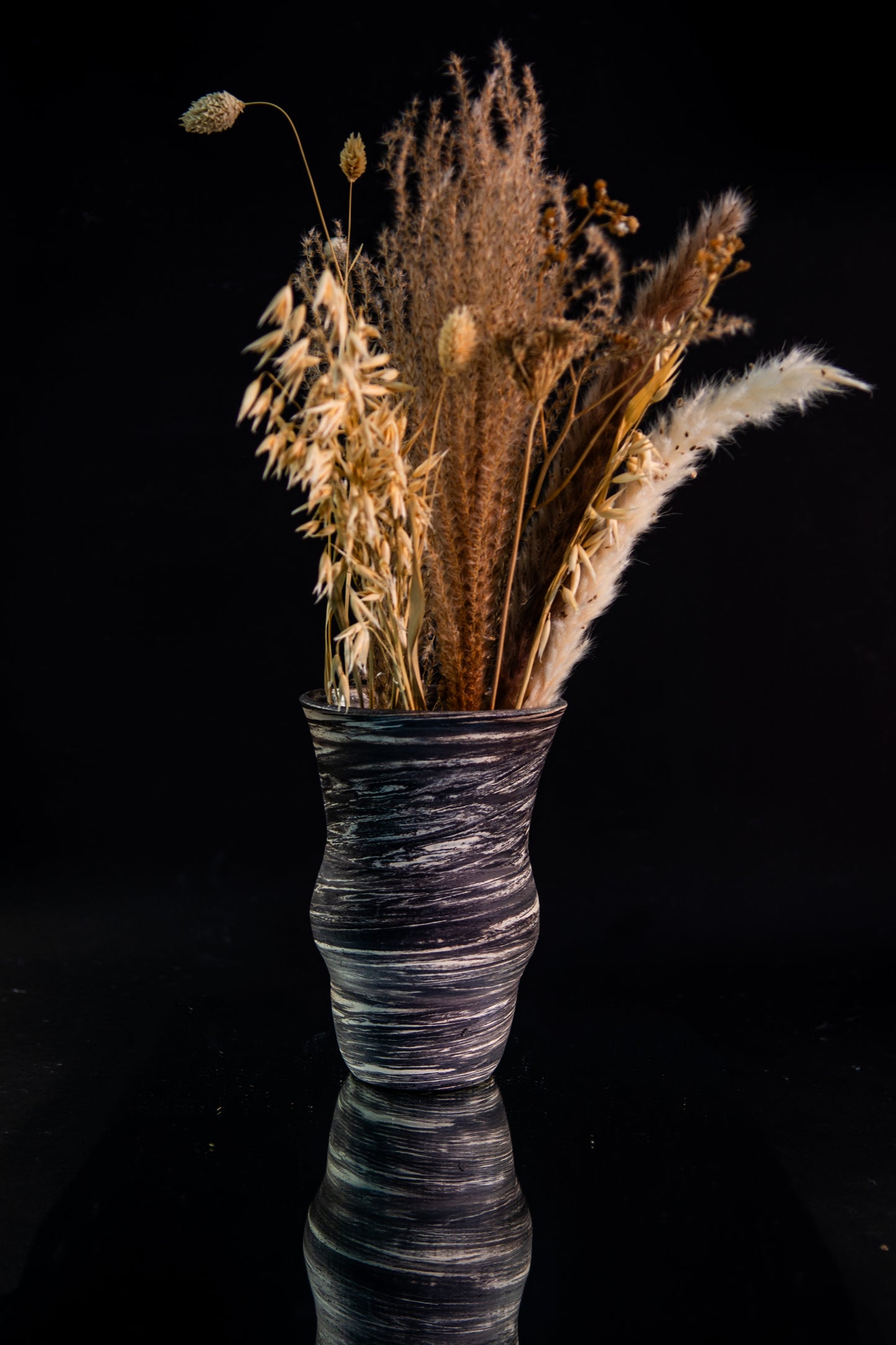 Marble flower vase