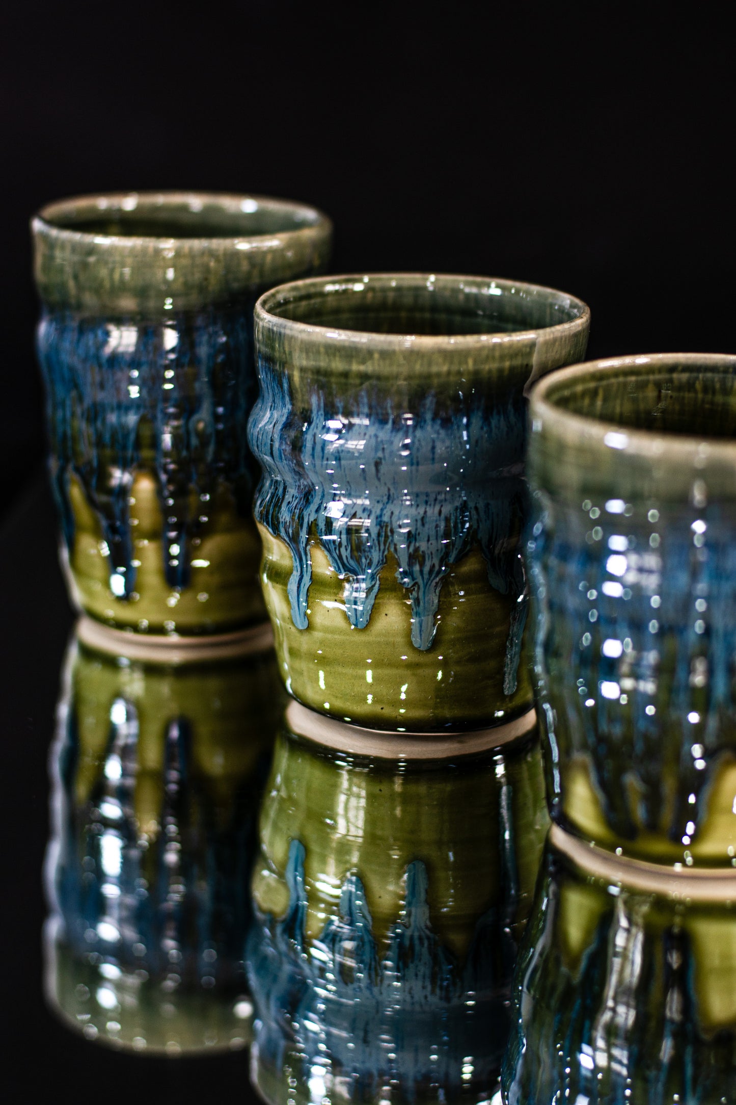 Blue meltdown cups