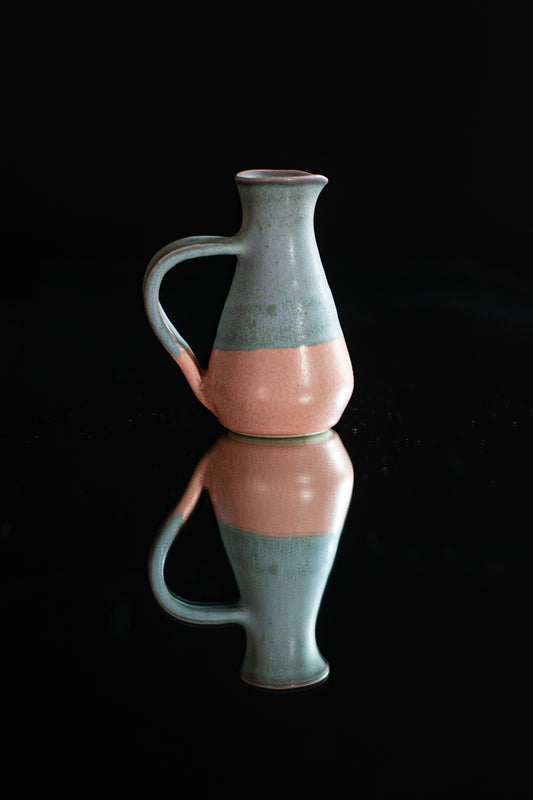 Salmon crystals milk jug