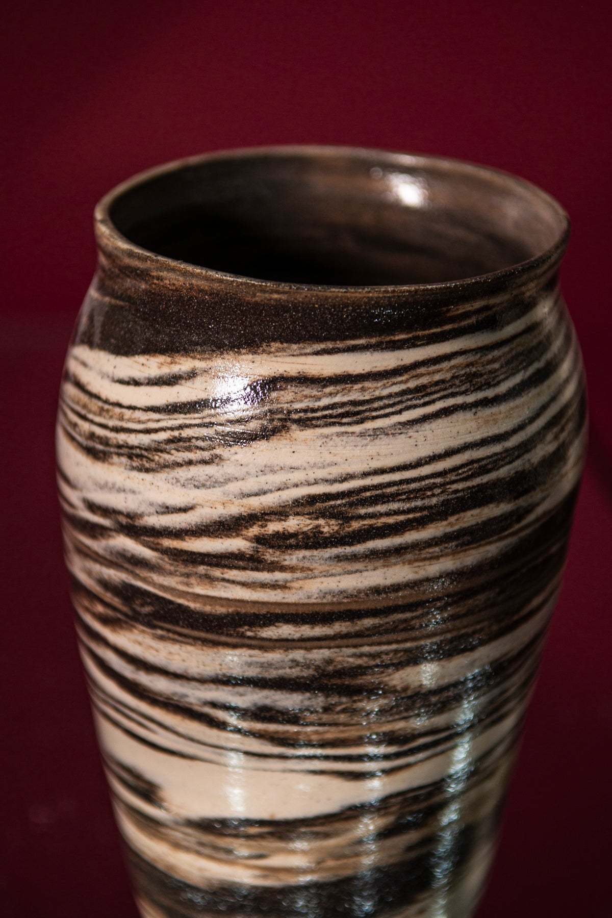 Large marble flower vase
