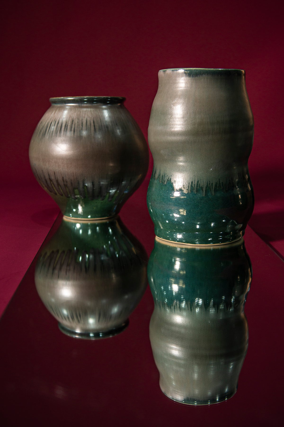 Moon jar moss green