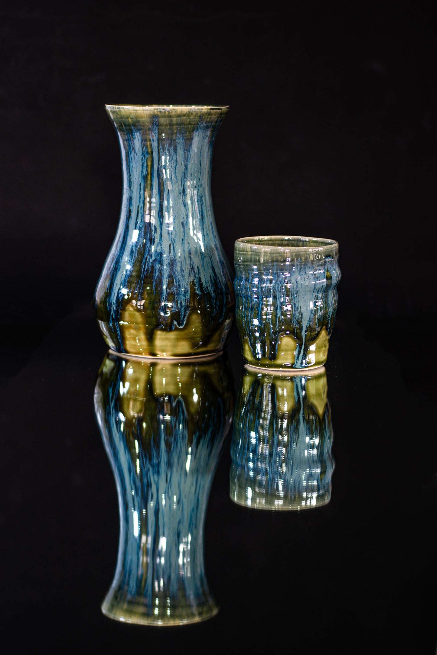 Blue meltdown cups