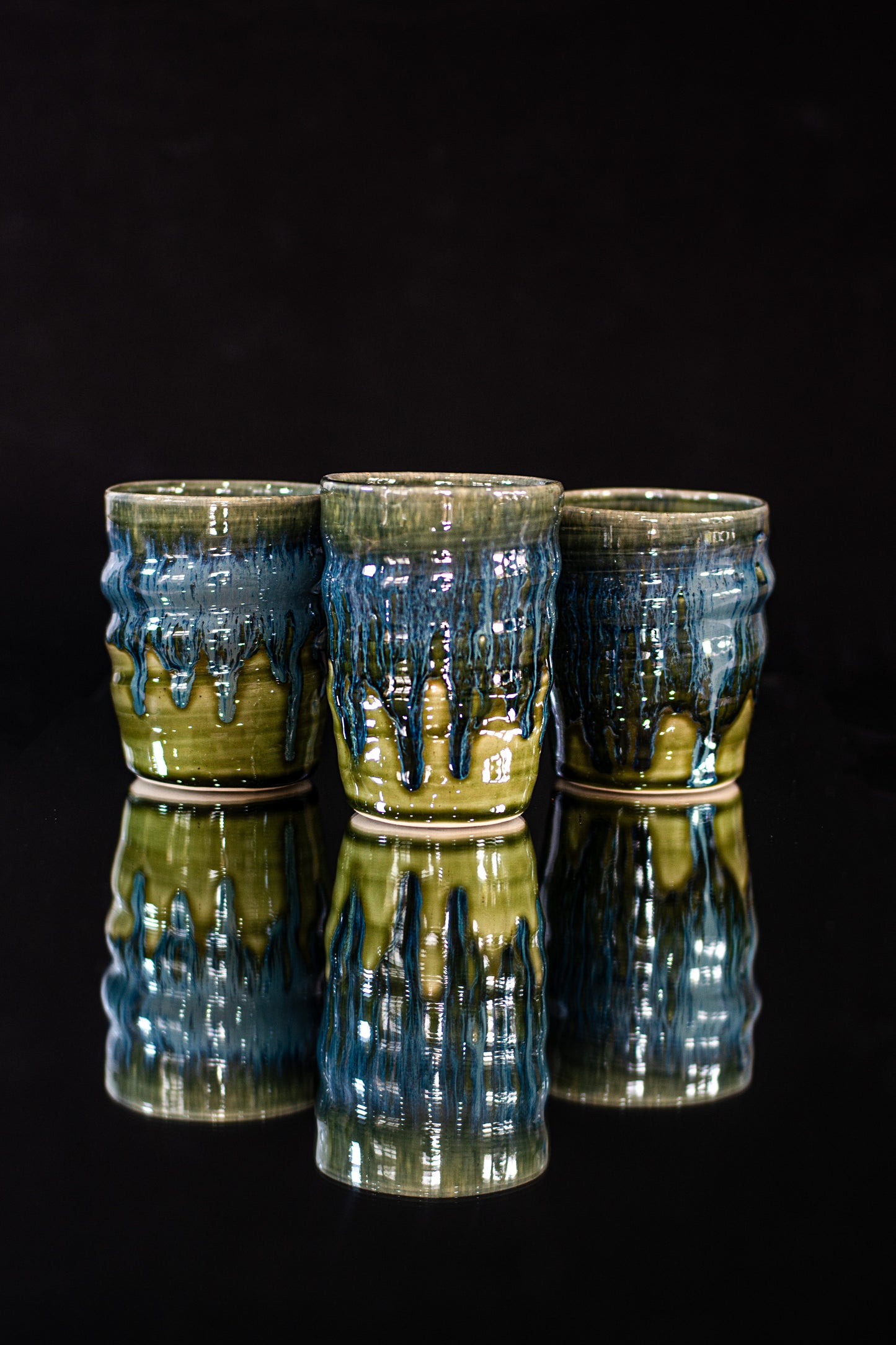 Blue meltdown cups