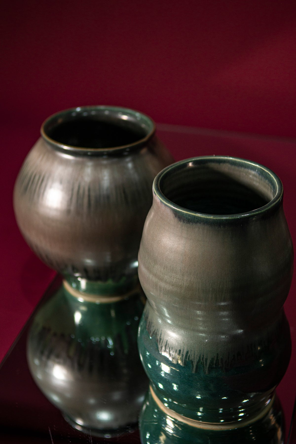 Moon jar moss green