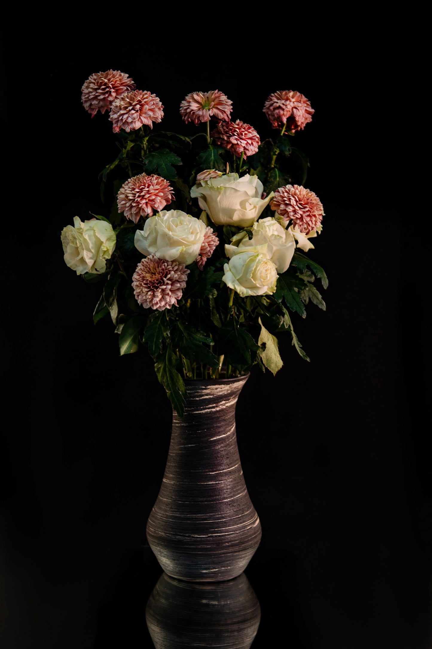 Volcanic marble XL vase