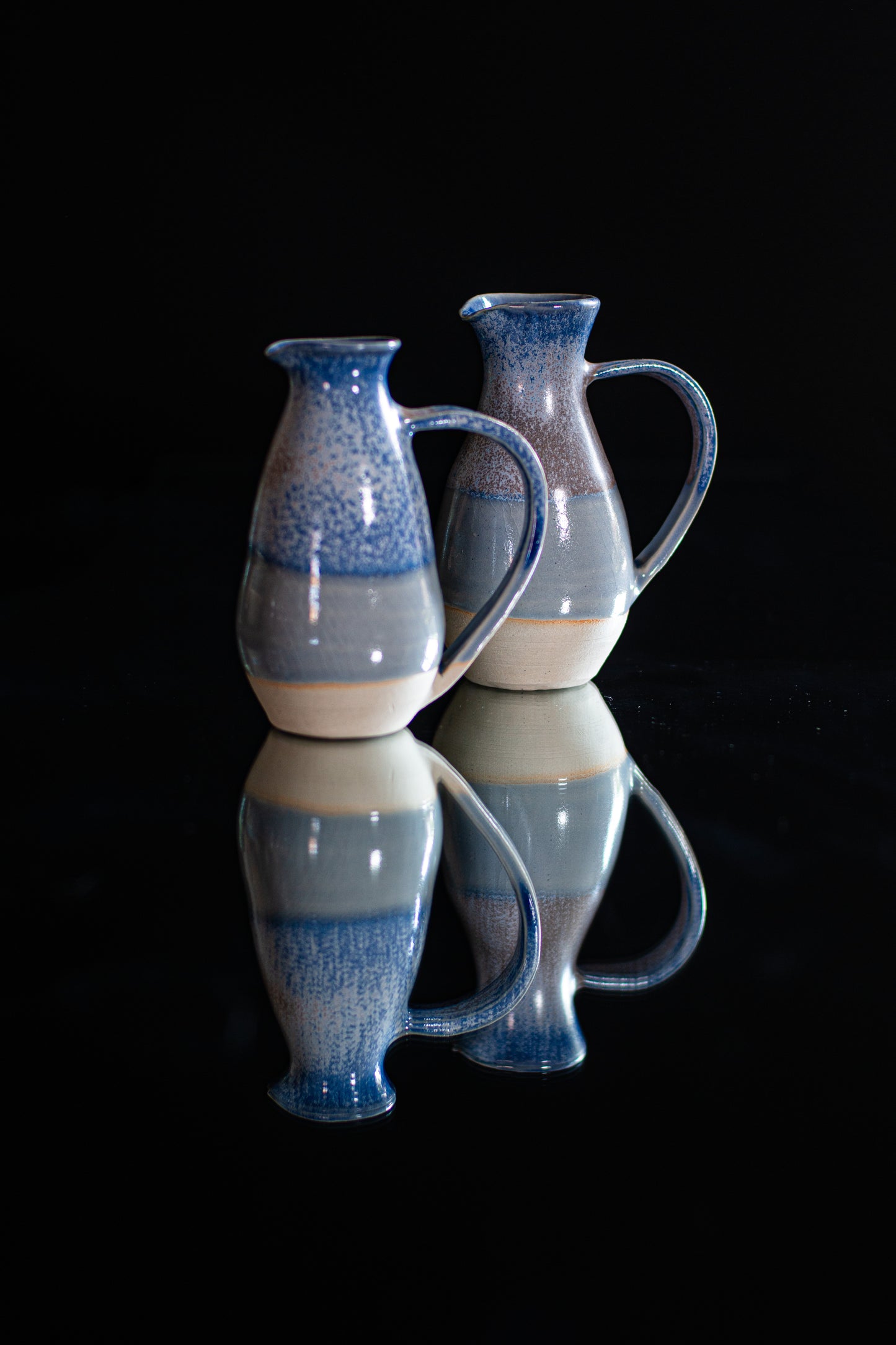 Celestial blue milk jug