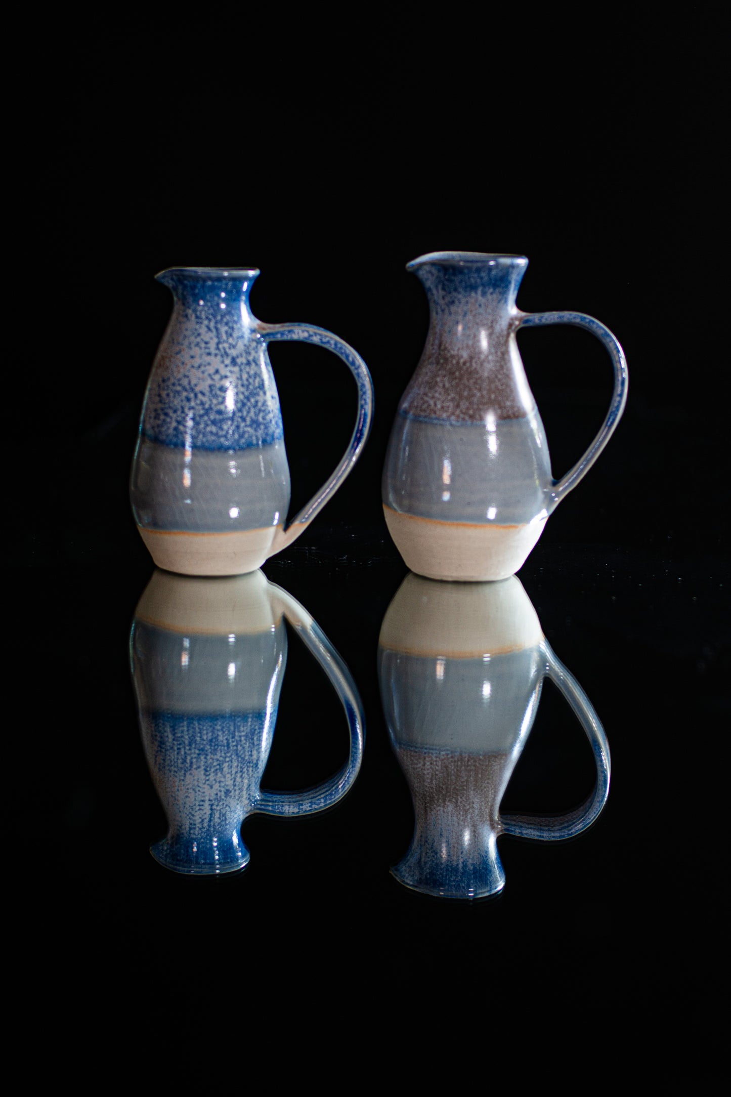 Celestial blue milk jug