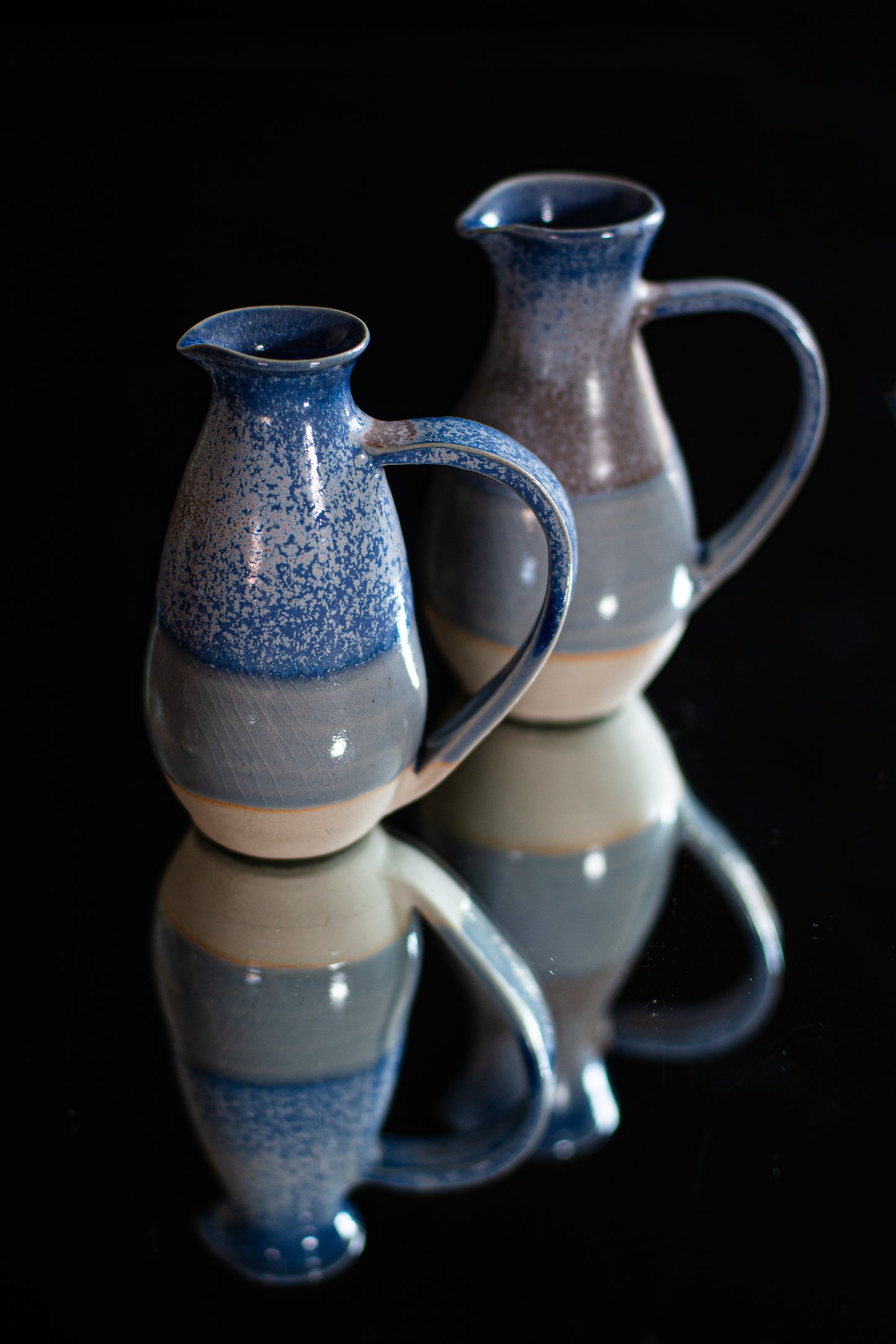 Celestial blue milk jug