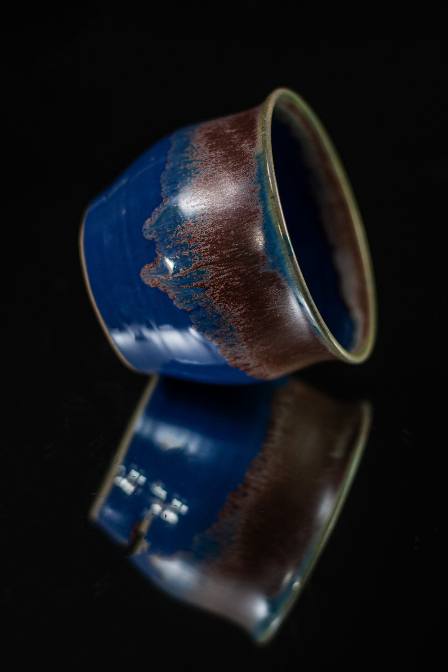 Deep blue mugs